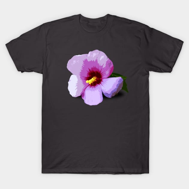 Big Pink Flower T-Shirt by robotface